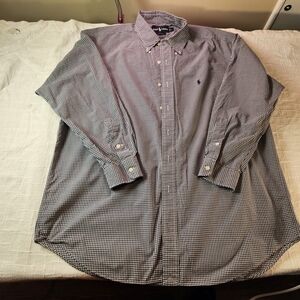 Ralph Lauren Black and White Gingham Shirt